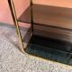 Vintage shelf in brass and smoked glass – Italian work, circa 1970