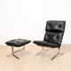 High armchair and ottoman Joker by Olivier Mourgue for Airborn, 1964