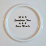 Art Deco dinner service in Fine Limoges Porcelain, signed "M&S"