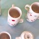 Set of 12 Postmodern Memphis cups by Royal Mosa Maastricht, The Netherlands