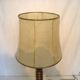 Charles Dudouyt style lamp in turned wood from the 1940s