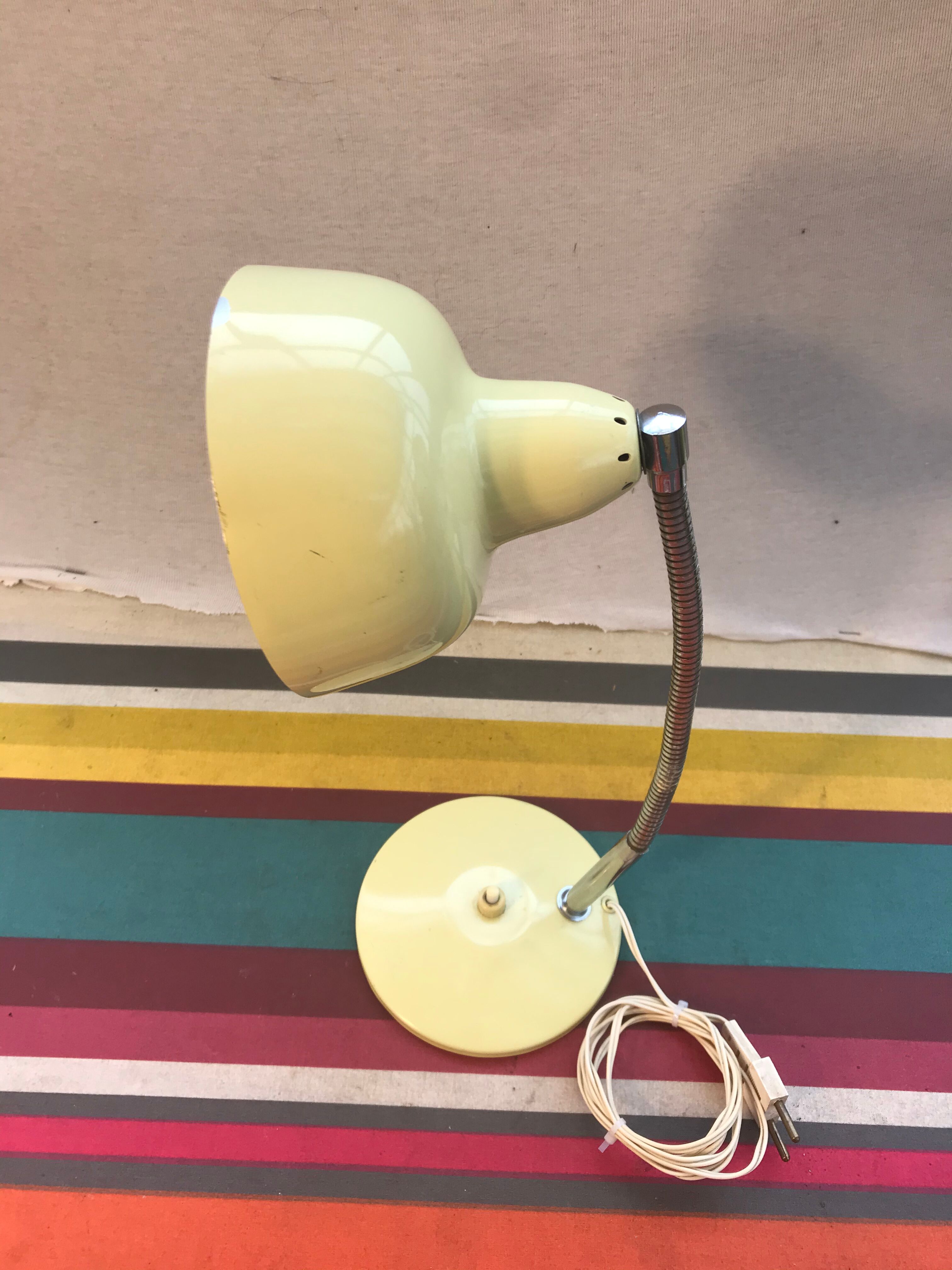 Aluminor metal metal flexible arms desk lamp - globe alu 70 vintage