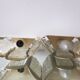 Pair of Scandinavian Midcentury wall lights in Crystal and Brass