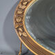 Old mirror frame Art Deco wood & gilded stucco 54x32,5 cm SB