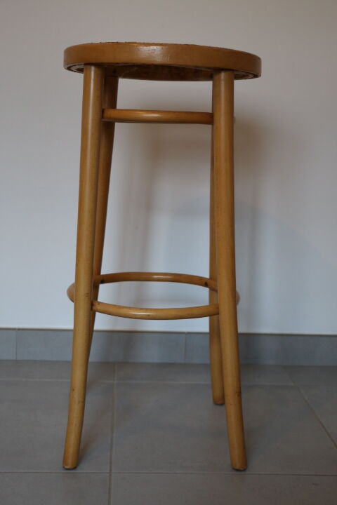 Cane seat wooden stool 755mm