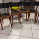 Suite de 6 chaises de bistrot Baumann années 1950