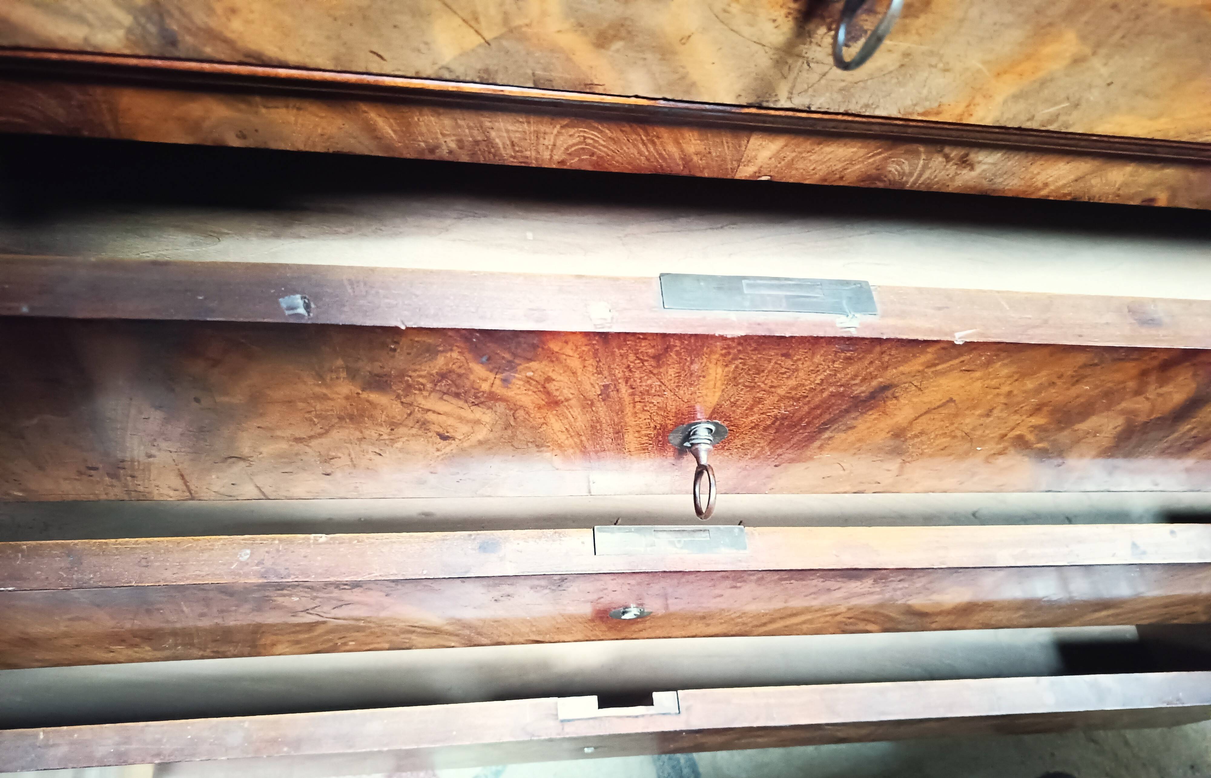 Louis Philippe mahogany secretary chest of drawers