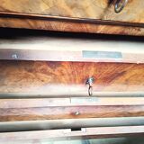 Louis Philippe mahogany secretary chest of drawers