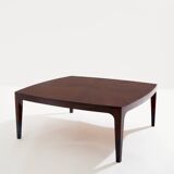 Walnut marquetry coffee table circa 1970