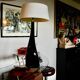 Large vintage ceramic lamp for drimmer 1970