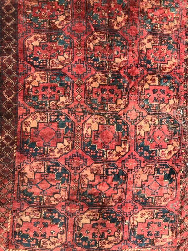 Carpet 19th century former Turkmen Ersari handmade 205 X 288 CM