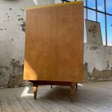Furniture chest of drawers two-tone 60s