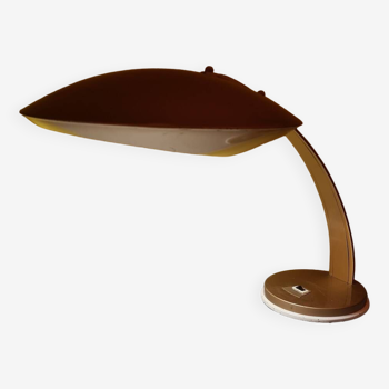 French ufo desk lamp from aluminor from the 1960s