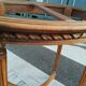 Old Louis XVI style pedestal table with marble top