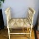 Straw-seated bench, late 19th/early 20th century (formerly a piano bench)