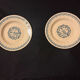 Large royal blue plate made of earthenware from 1875 Gien.