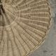 Small suspension, rattan luminaire in hat shape D:60cm