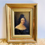Oil painting on panel Louise Virginie Möckly 1809-1897