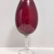 Vintage Crimson Hand-Blown Glass Vase, Empoli, Italy
