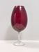 Vintage Crimson Hand-Blown Glass Vase, Empoli, Italy
