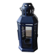 Navy blue metal candle lantern