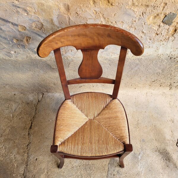 Chaise en merisier de style Directoire