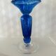 Superb vintage cobalt blue Murano candlestick