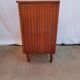 Bedside wood veneered, compass feet