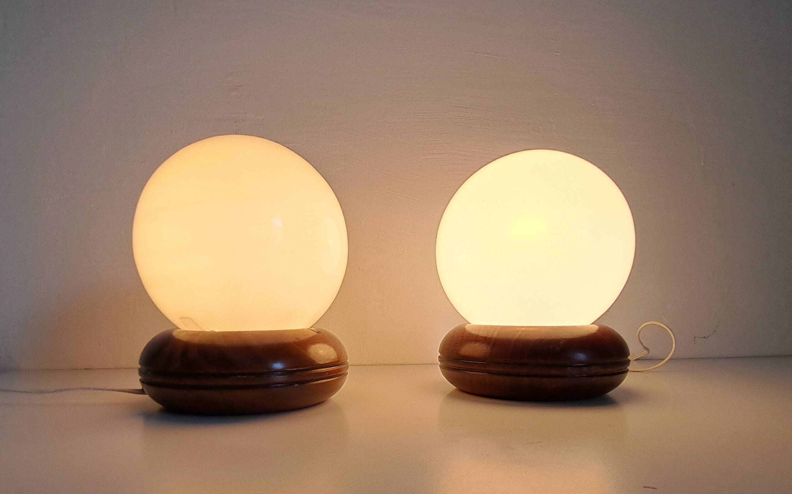 Pair of bedside lamps