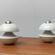 Lampes de table ou applique champignon de l'ère spatiale allemande du milieu du siècle par Klaus Hempel pour Kaiser Leuchten, années 1970, lot de 2