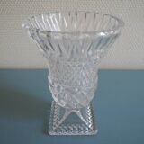 Medici vase molded crystal bohemian decor vintage french crystal vase