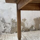 1950s oak butcher's farm table