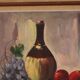 Nature morte au vin et aux fruits par E.W. Freu
