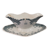 Saucière ancienne en faïence "Société Anonyme" St Amand et Hamage