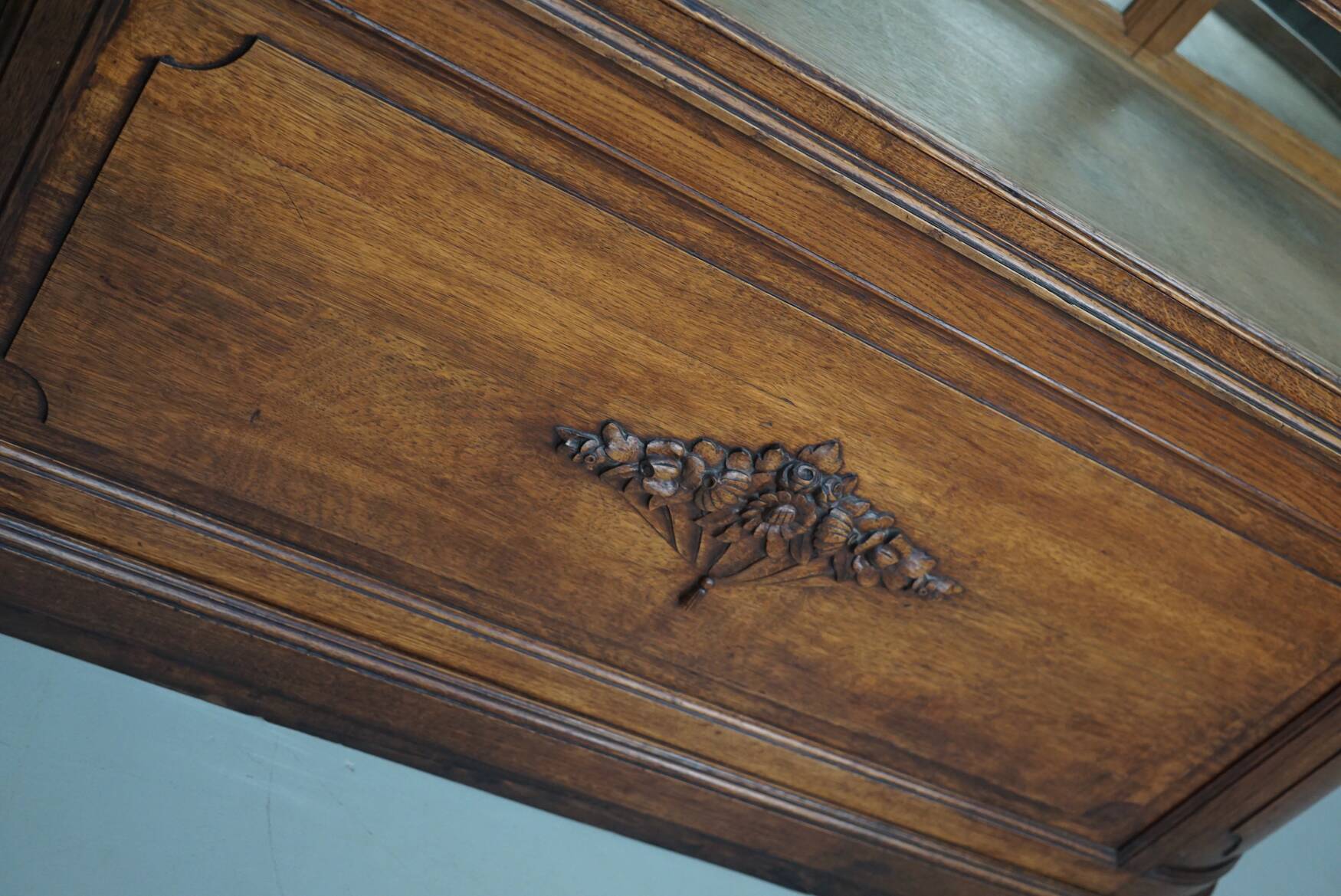 Antique Oak Jewellery Cabinet or Shop Counter, Early 20th Century