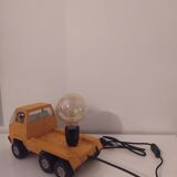 Sanson vintage metal truck toy lamp