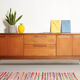 Sideboard feet metal vintage, Scandinavian style, 200cm
