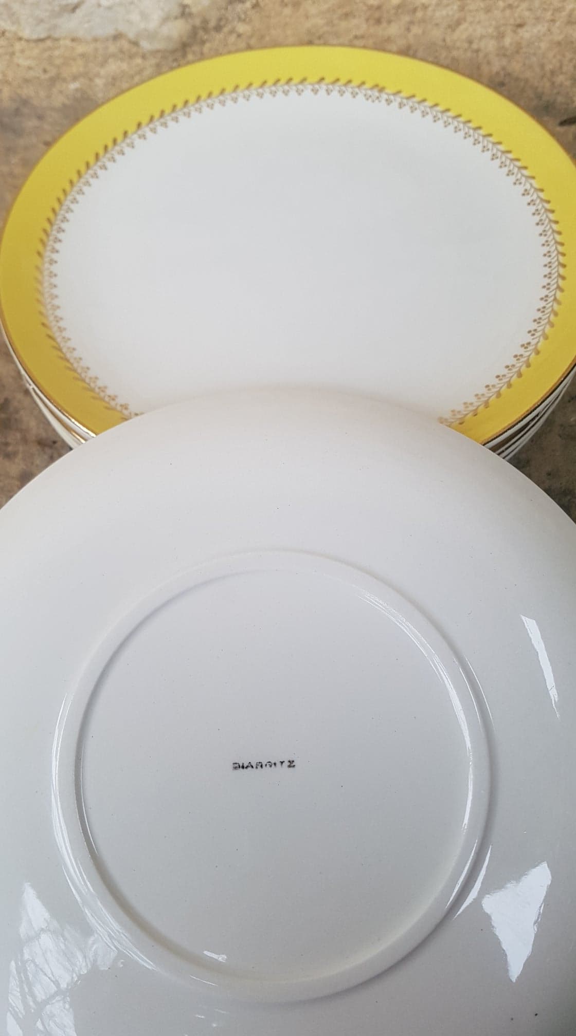 Lot de 6 assiettes Biarritz