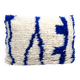 Moroccan Berber cushion cover Azilal with Majorelle blue patterns 50x40cm