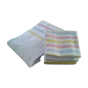 nappe et 12 serviettes