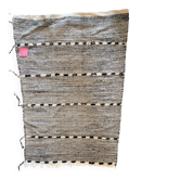 Tapis Kilim Marocain noir et blanc