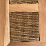 Square opium coffee table, solid teak, elephant legs
