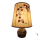 Lampe en grès et fleurs séchées atelier " Le Trident " Vallauris