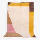 Colorful Berber rug Yellow, brown, pink, white, cream, 140cmx250cm