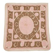 Vintage hand-embroidered tablecloth 137x142 cm