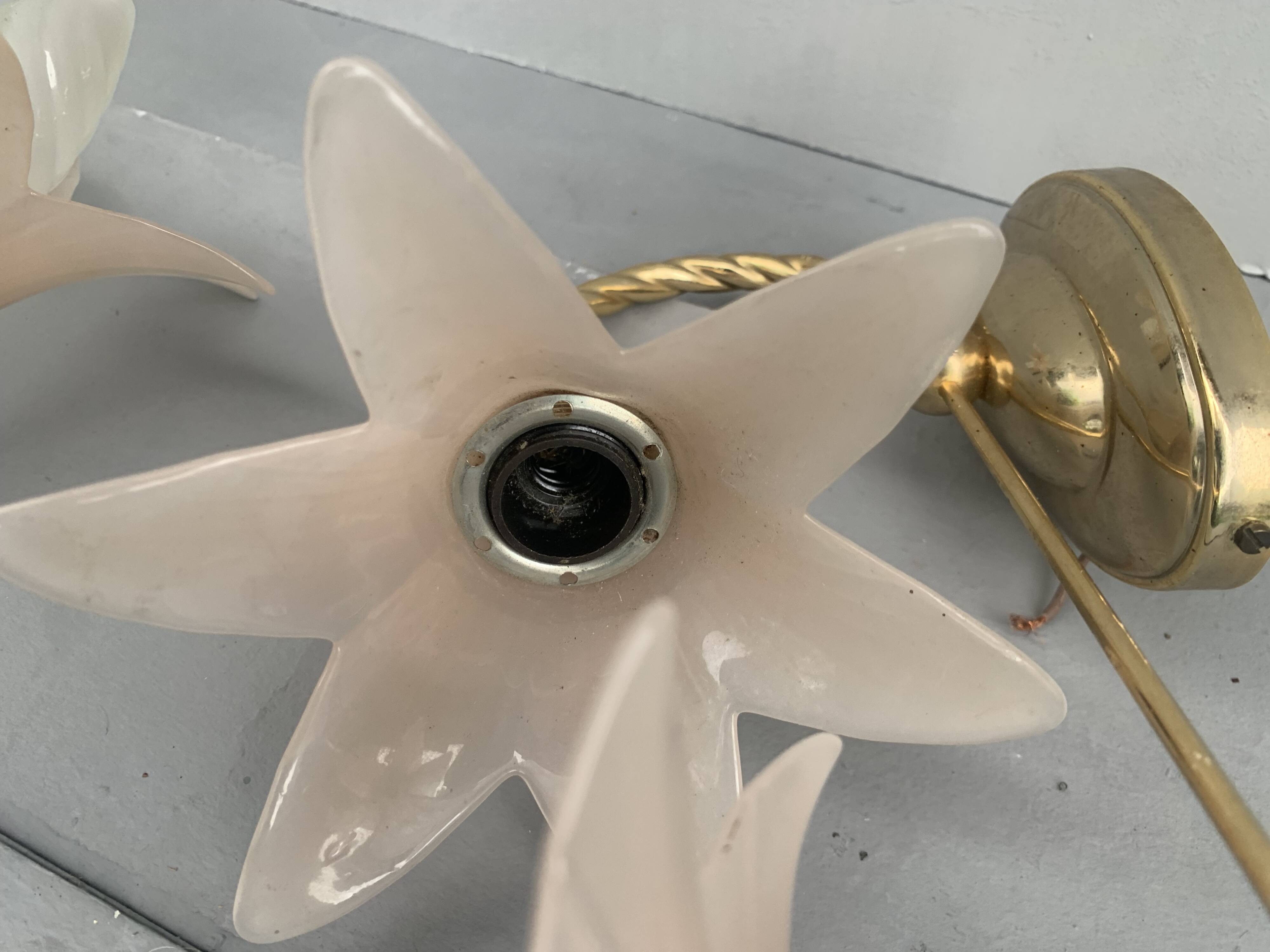 Set of 2 Banci Firenze Italy swan neck wall lights