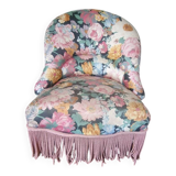 Fauteuil crapaud fleuri
