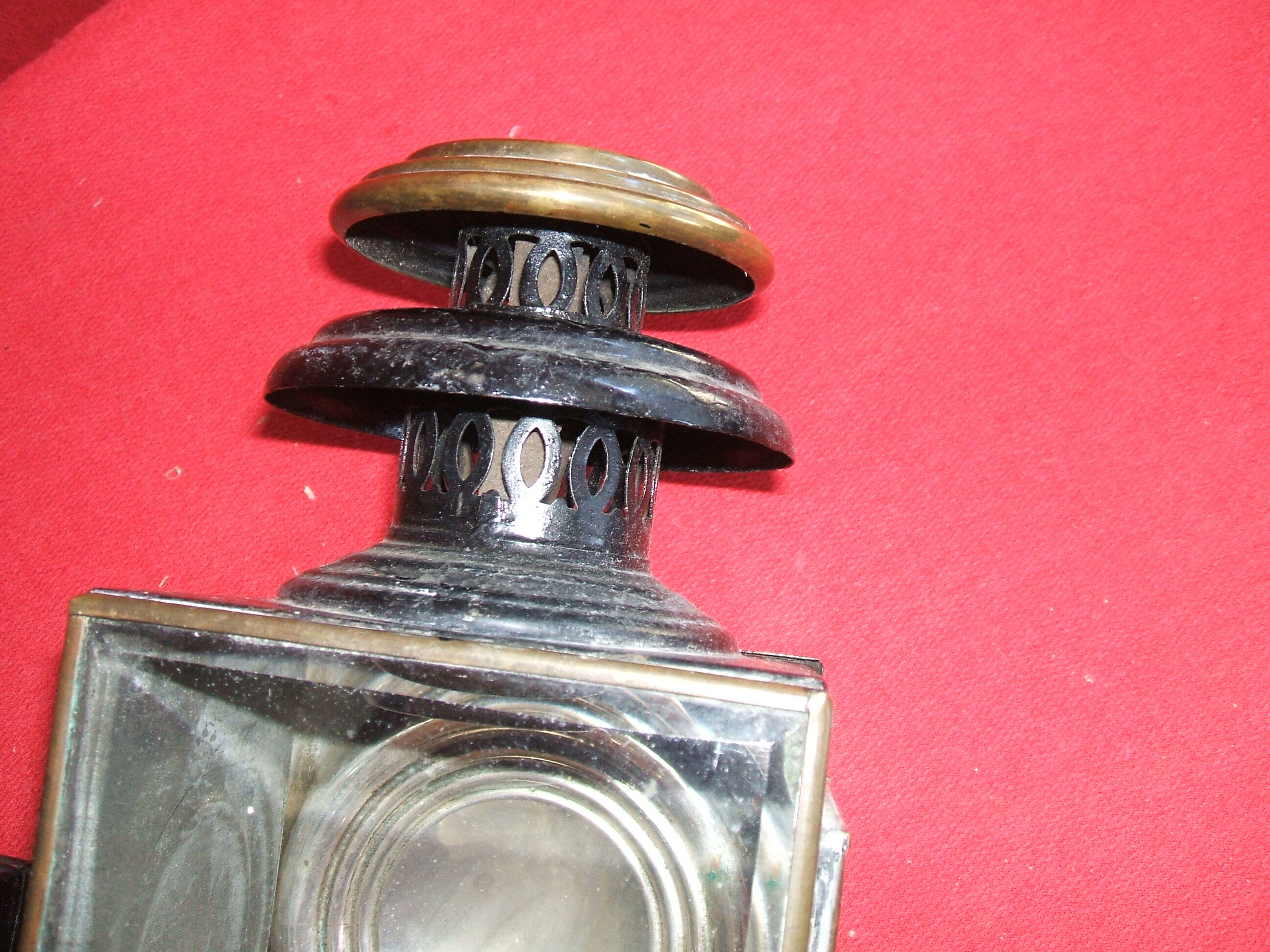 19th century caber lantern pair