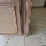 Vintage raw oak secretary