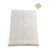 Berber carpet graphic white 215x300 cm